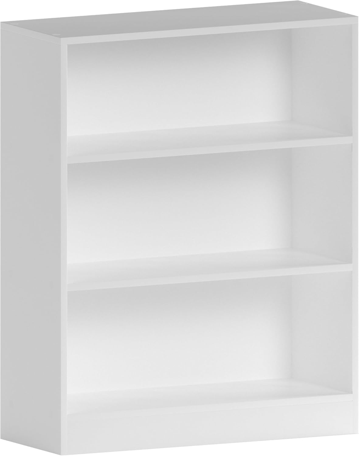 White Wooden Shelving Display Storage Unit Office Living Room Furniture