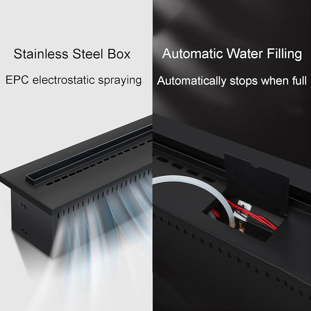 Electric Fireplace,Water Vapor Fireplace with Real Water