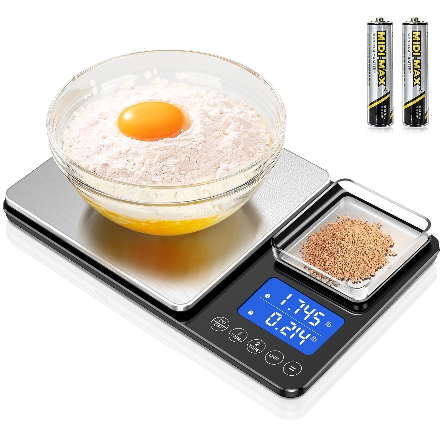 Dual Platform Kitchen Scales with High Precision