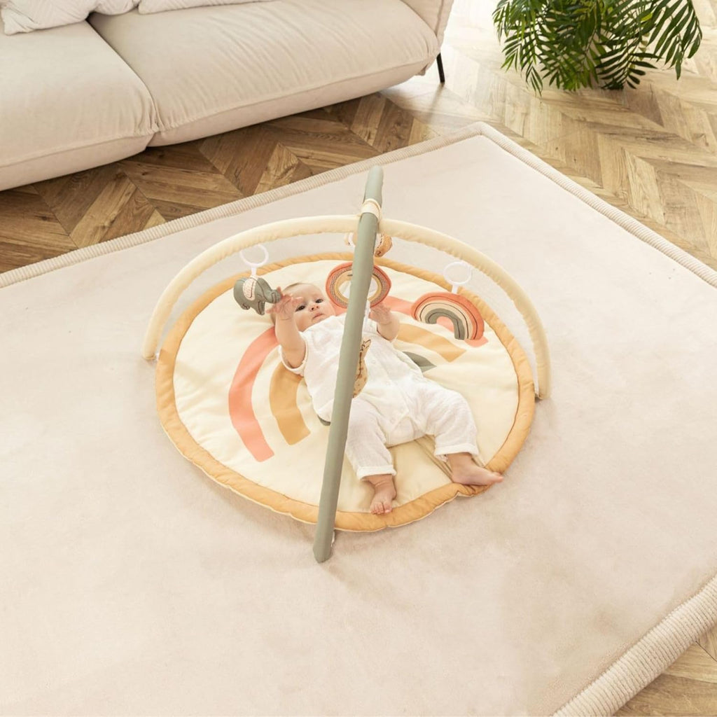 Premium Large Velvet Baby Play Mat 200x150x2.5cm, Beige
