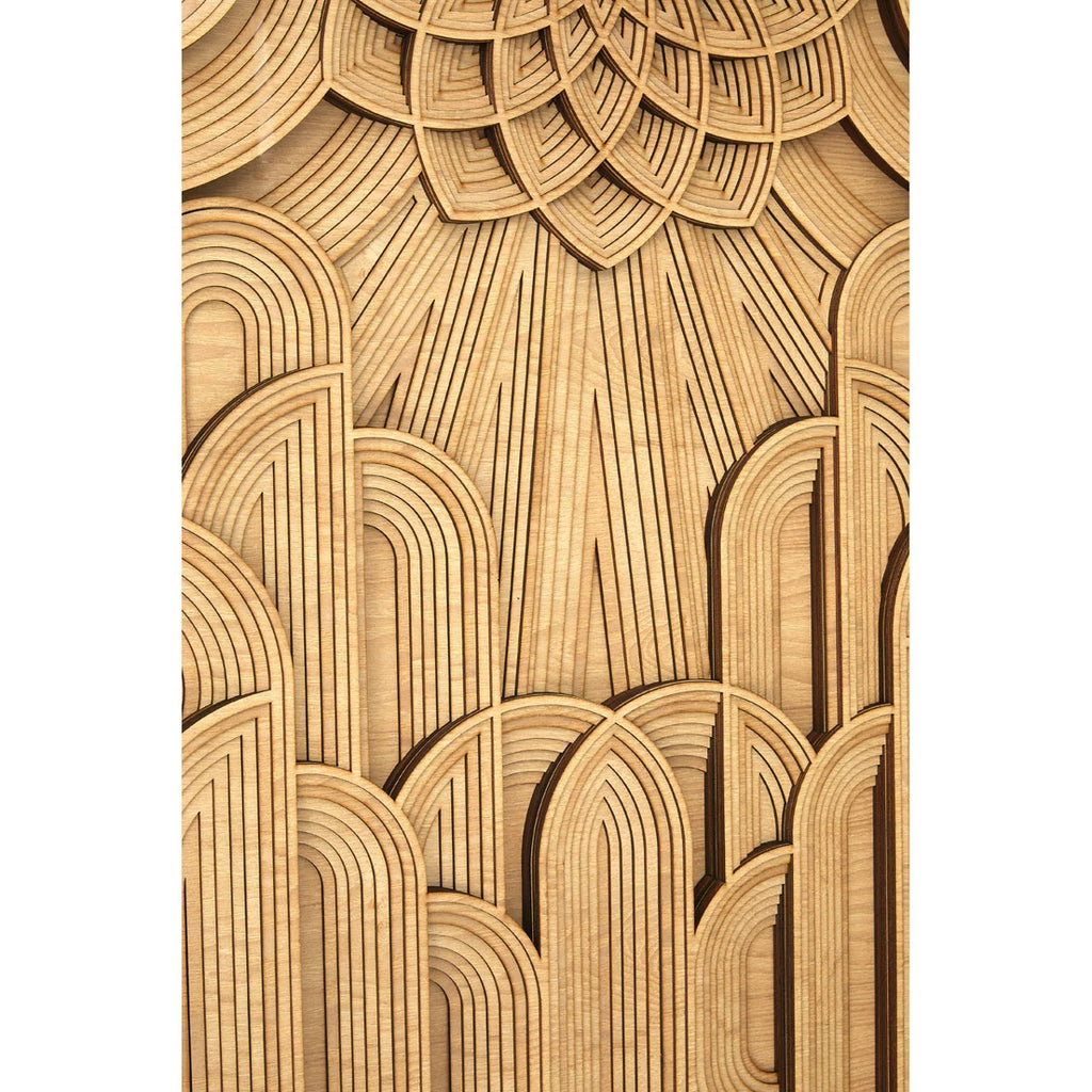 Abstract Wall Decor on Wood