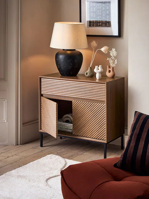 Dark Marlow Oak Effect Small Sideboard