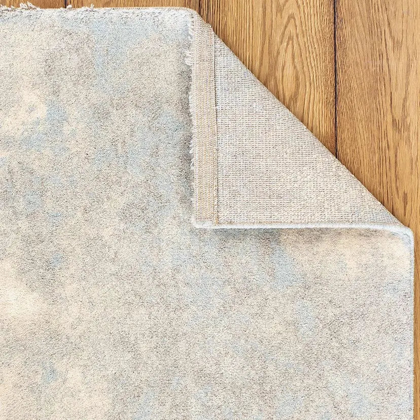 Blue Grey Biscuit Rug Chamonix