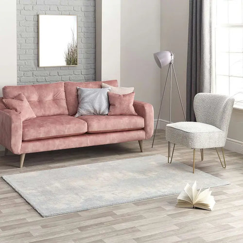 Blue Grey Biscuit Rug Chamonix